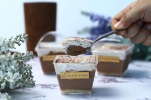 Snow on fromage - chocolate cheesecake (Bonheur Avenue)