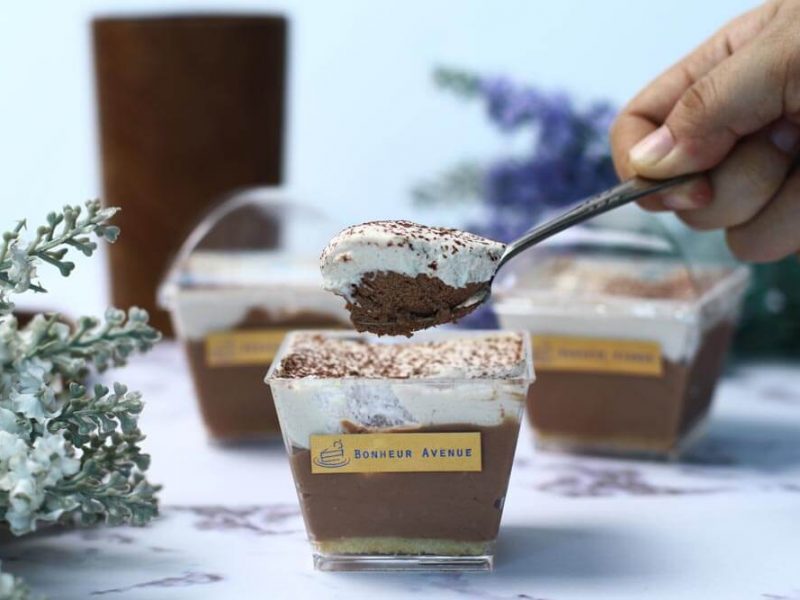 Snow on fromage - chocolate cheesecake (Bonheur Avenue)